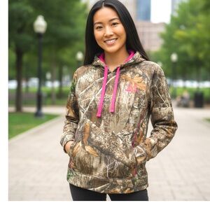 Realtree Camouflage Hoodie with Pink Accents